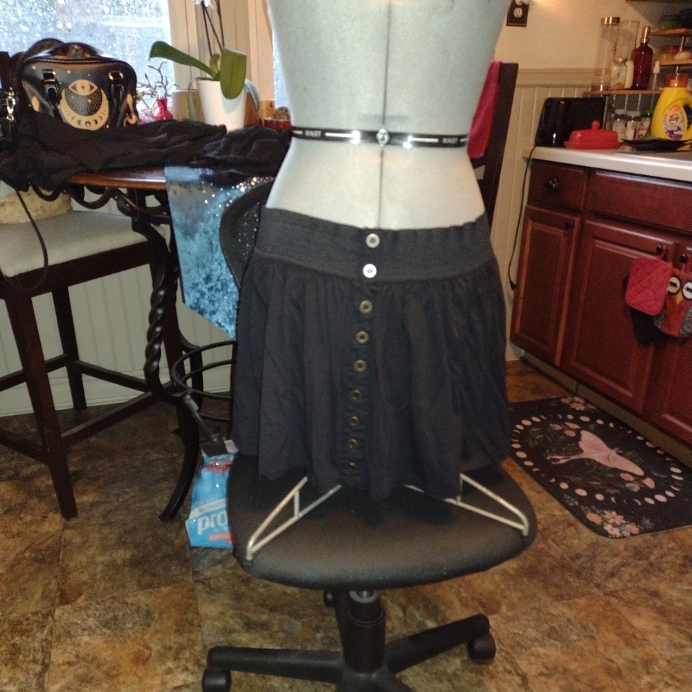 Vintage Forever 21 Button detail mini skirt